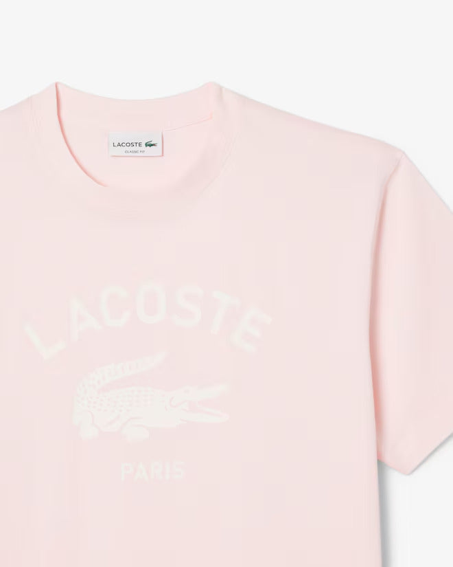 Lacoste Unisex Signature Print Cotton T-Shirt
