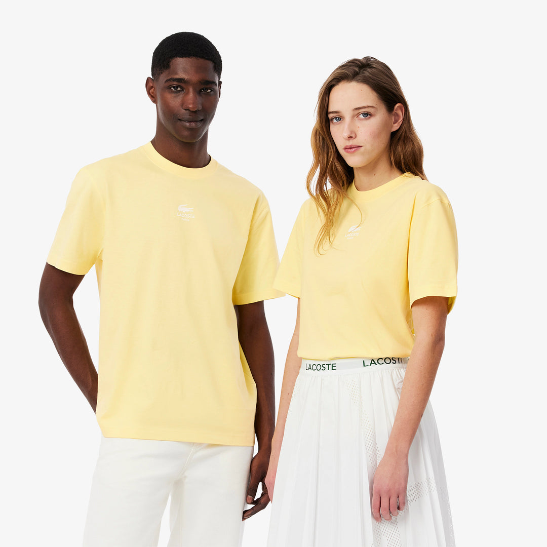 Lacoste Unisex Signature Print Cotton T-Shirt