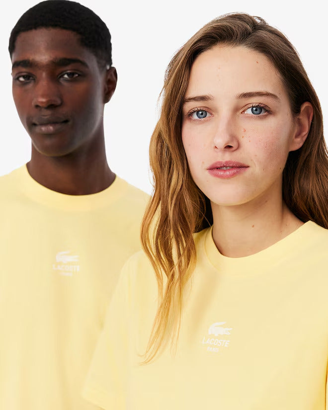 Lacoste Unisex Signature Print Cotton T-Shirt