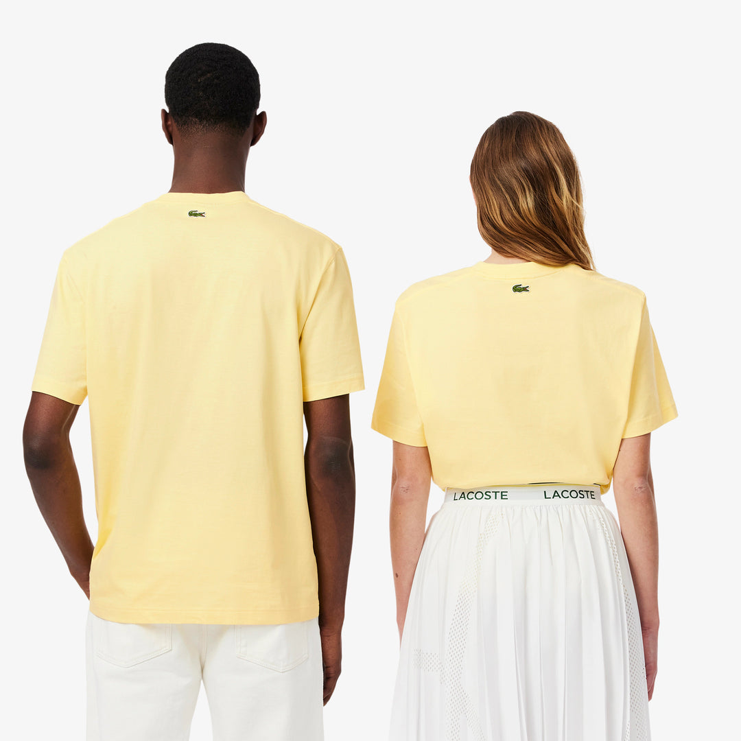 Lacoste Unisex Signature Print Cotton T-Shirt