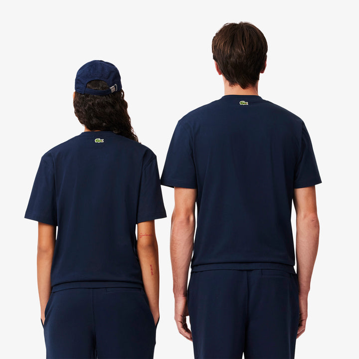 Lacoste Unisex Signature Print Cotton T-Shirt