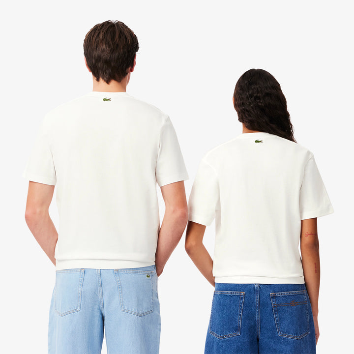 Lacoste Unisex Signature Print Cotton T-Shirt