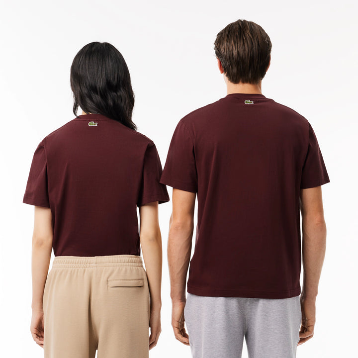 Lacoste Unisex Signature Print Cotton T-Shirt