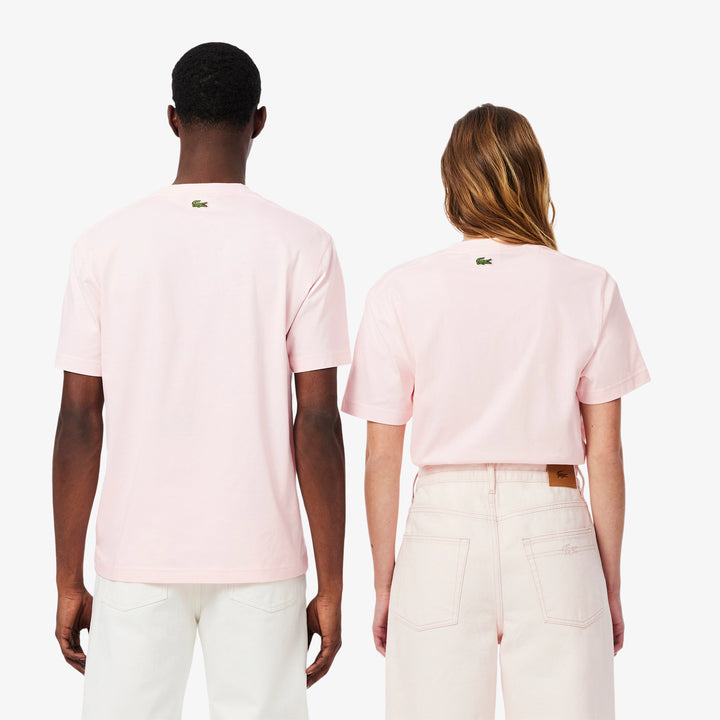 Lacoste Unisex Signature Print Cotton T-Shirt