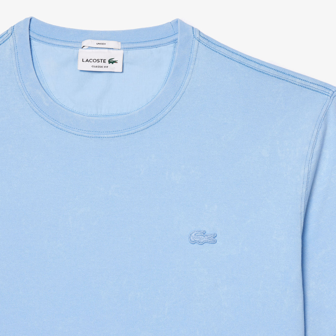 Lacoste Unisex Washed Effect Heavy Cotton T-Shirt