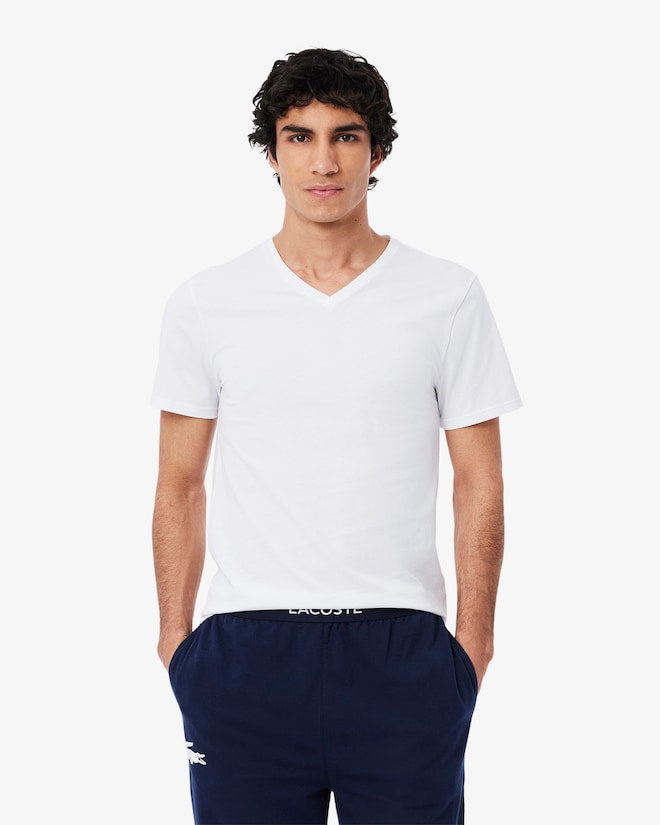 Lacoste Men's 5-Pack Slim Fit Lounge T-Shirts