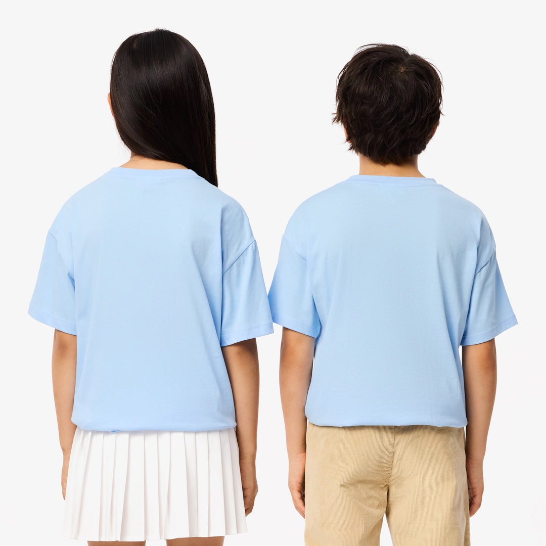 Lacoste Kids' Crocodile Print Cotton T-Shirt