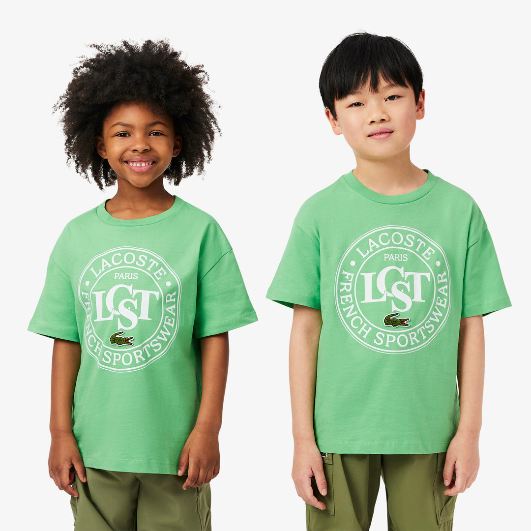 Lacoste Kids' Contrast Badge Cotton T-Shirt