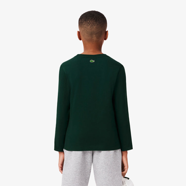 Lacoste Kids' Heavy Cotton Crocodile Graphic T-Shirt