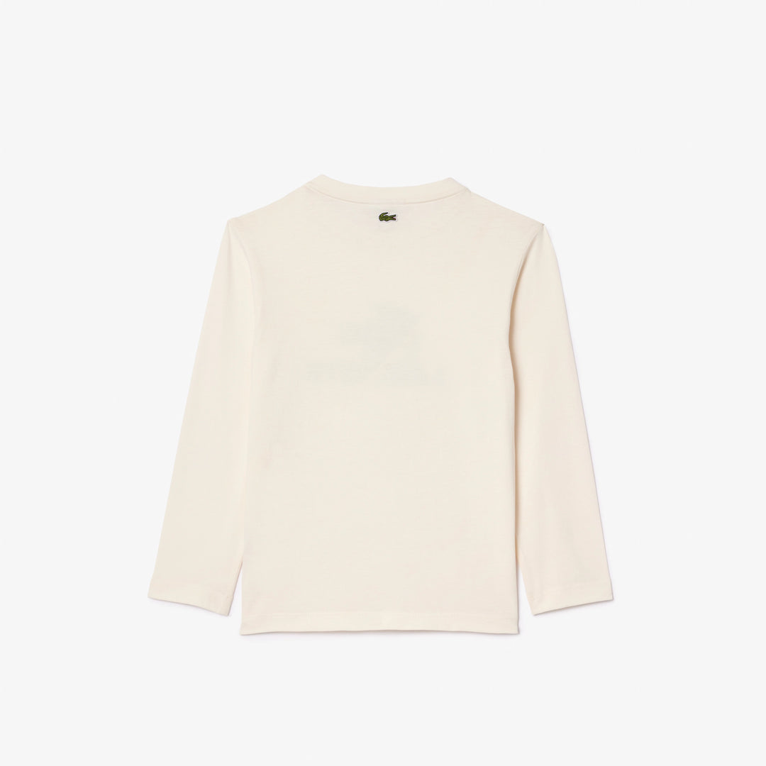 Lacoste Kids' Crocodile Print Cotton T-Shirt