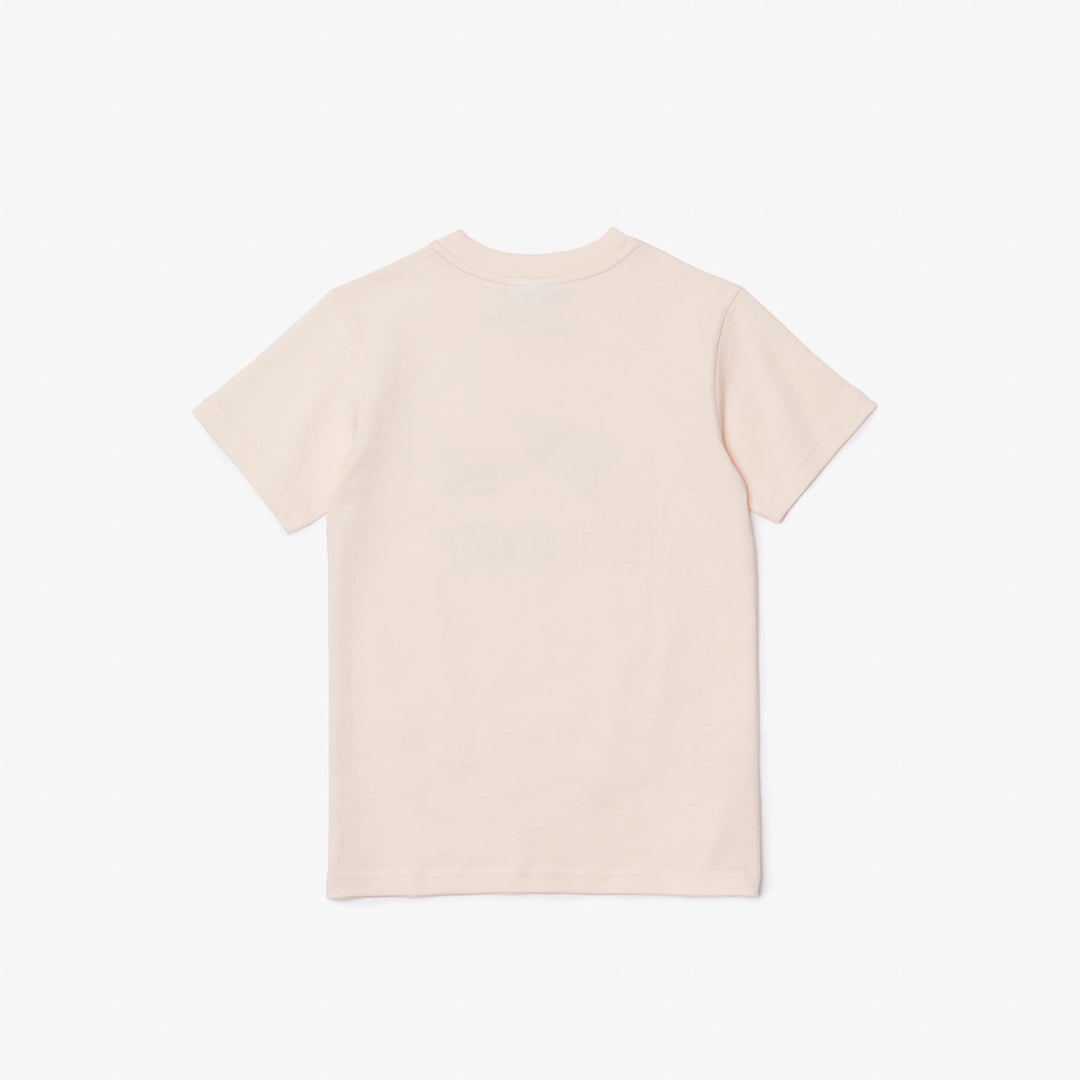 Lacoste Kids' Crew Neck Print Cotton T-Shirt