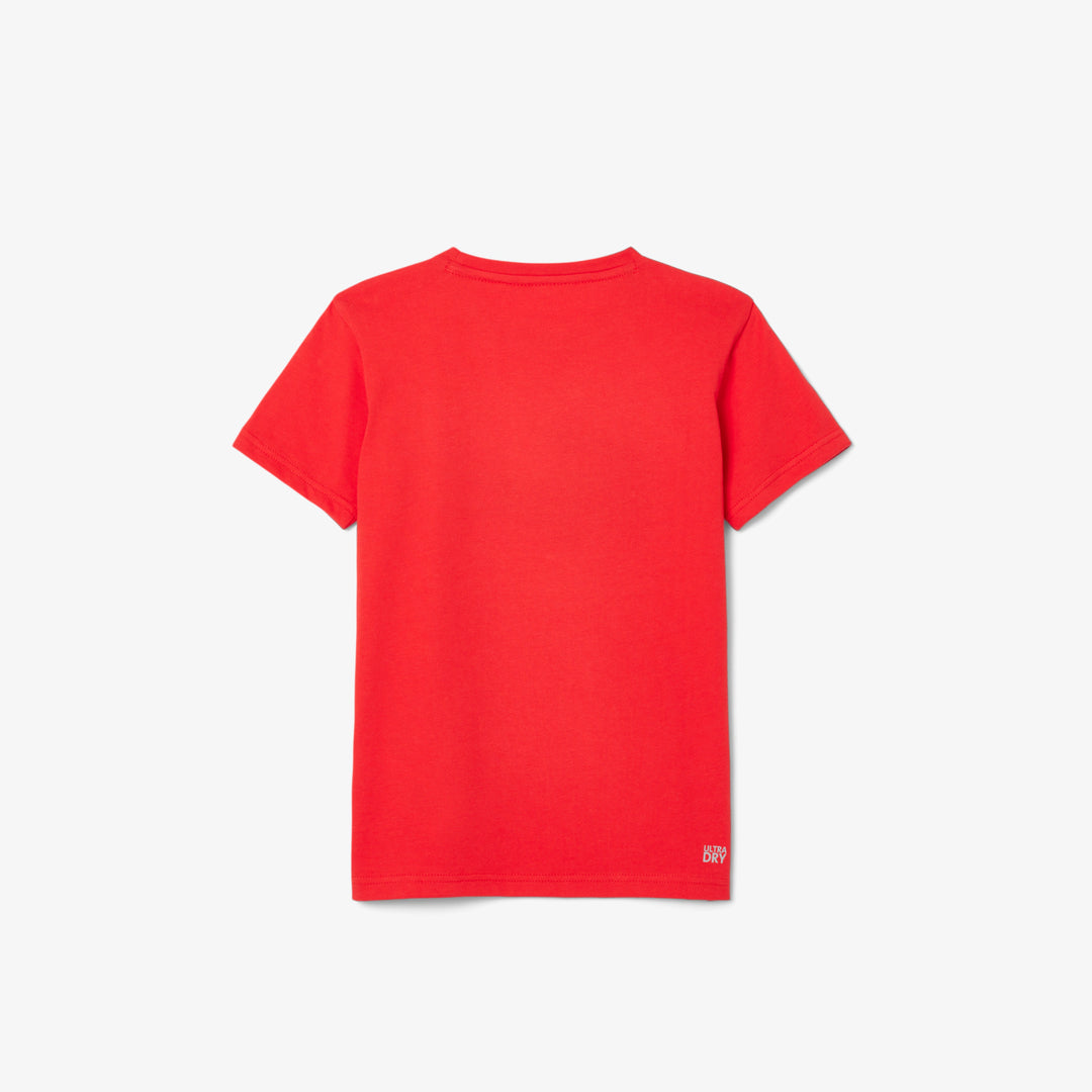 Lacoste Kids' Oversized Technical Cotton Tennis T-Shirt