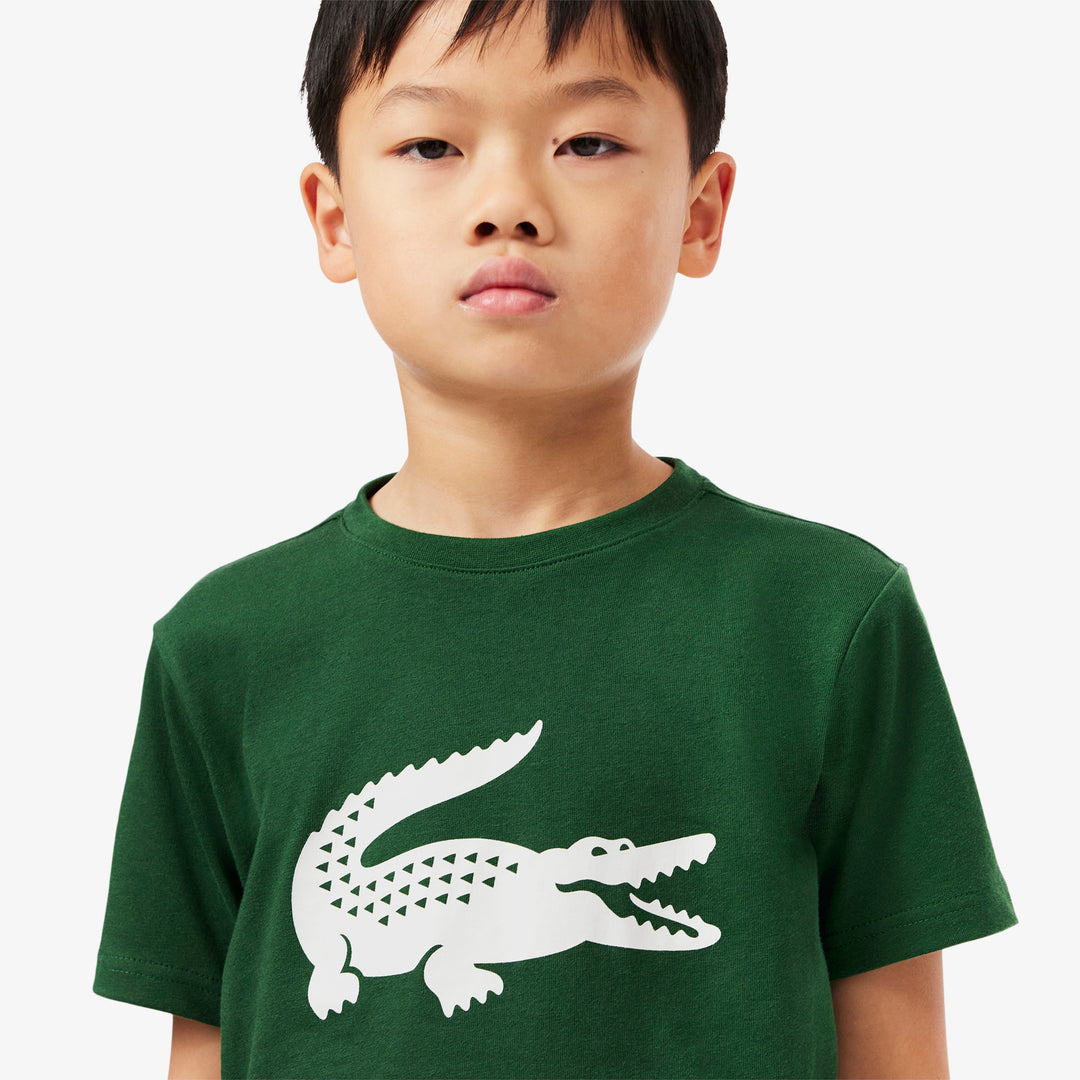 Lacoste Kids' Oversized Technical Cotton Tennis T-Shirt