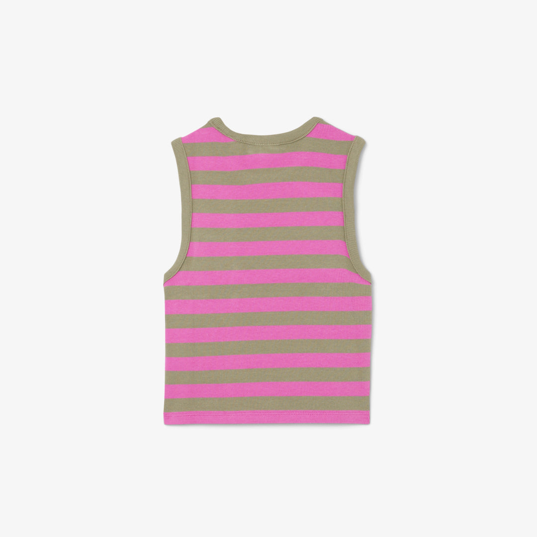 Lacoste Kids' Striped Rib Tank Top