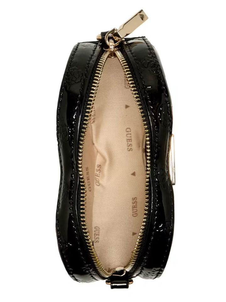 Guess Arnela Debossed Logo Mini Heart Bag