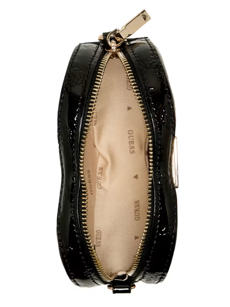 Guess Arnela Debossed Logo Mini Heart Bag