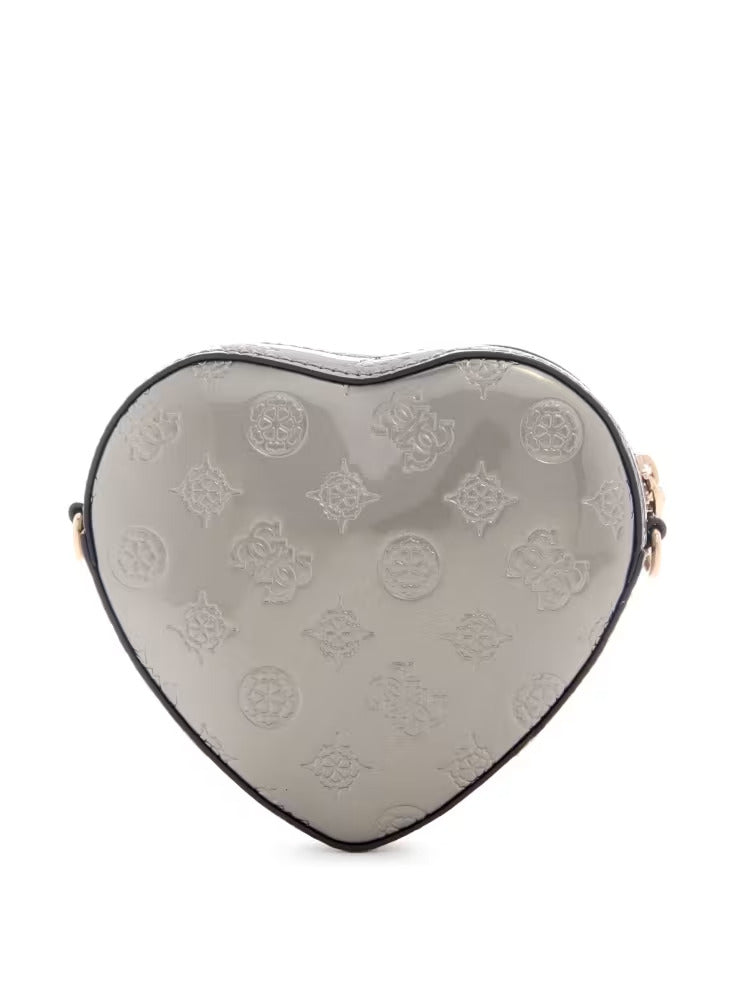 Guess Arnela Debossed Logo Mini Heart Bag
