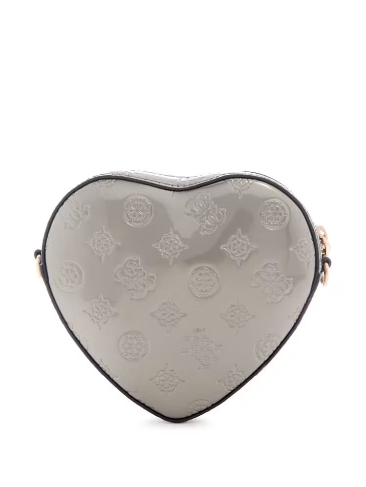 Guess Arnela Debossed Logo Mini Heart Bag