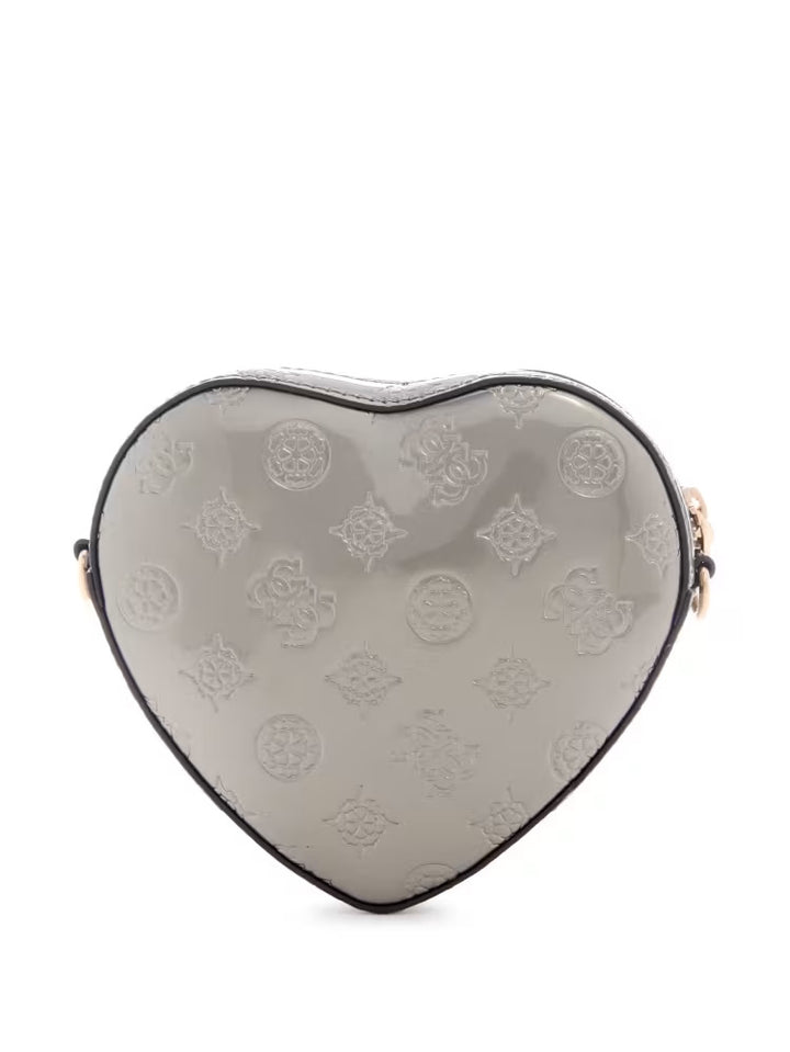 Guess Arnela Debossed Logo Mini Heart Bag
