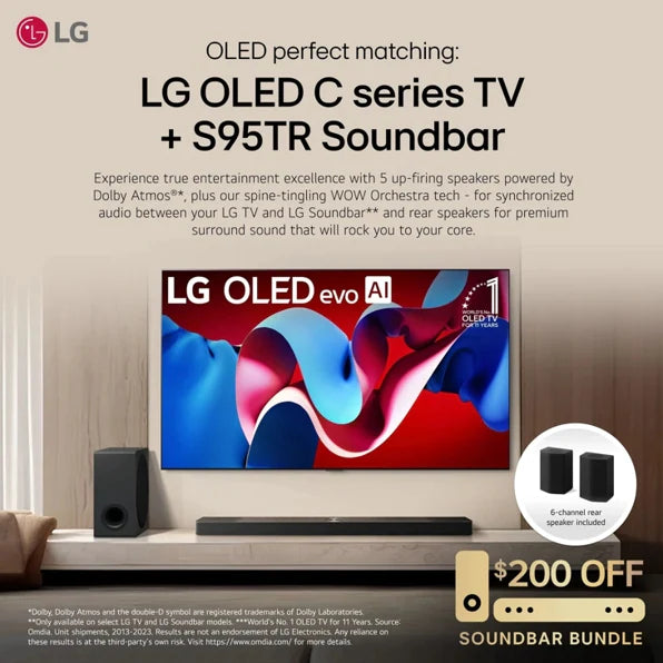 LG 77 inch Class LG OLED evo AI C4 4K Smart TV 2024 - OLED77C4PUA