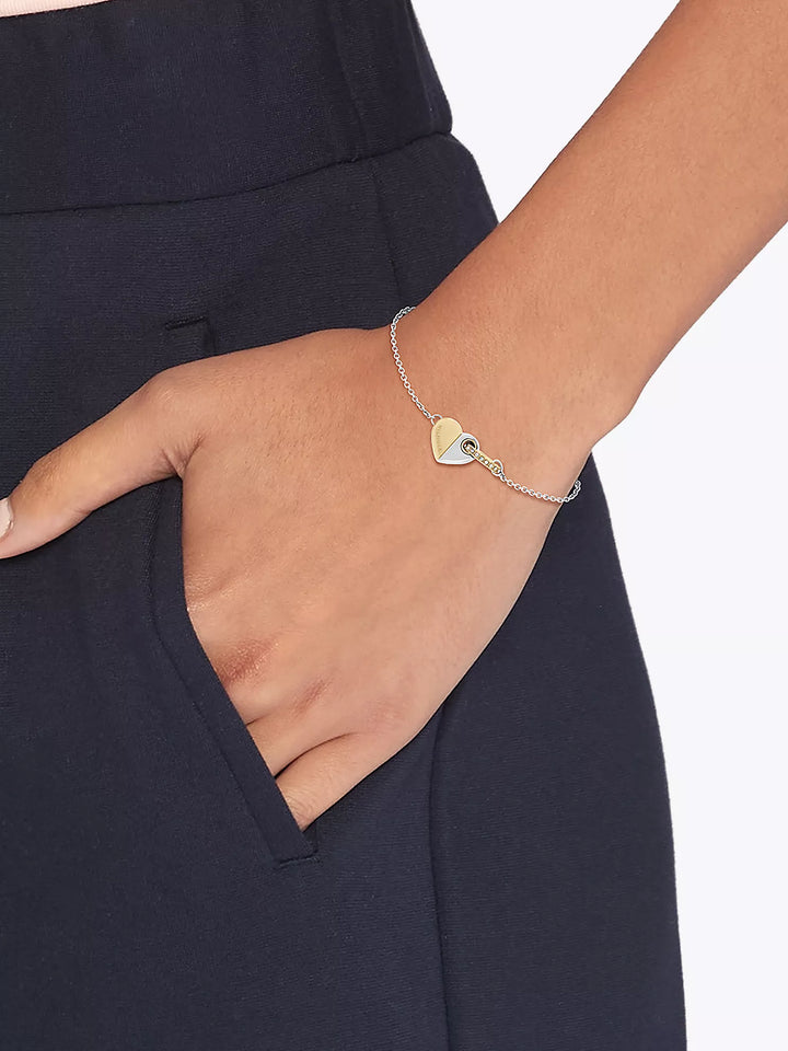 Tommy Hilfiger Two-Tone Heart Bracelet