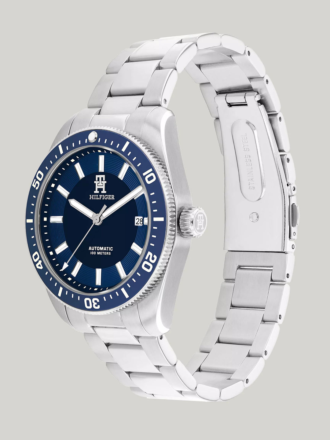 Tommy Hilfiger 40MM Automatic Blue Diver Watch