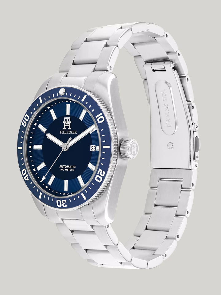 Tommy Hilfiger 40MM Automatic Blue Diver Watch