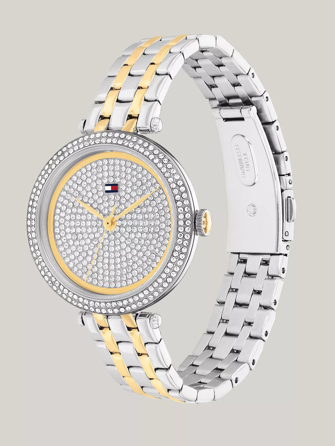 Tommy Hilfiger 34MM Crystal Bezel Two-Tone Watch