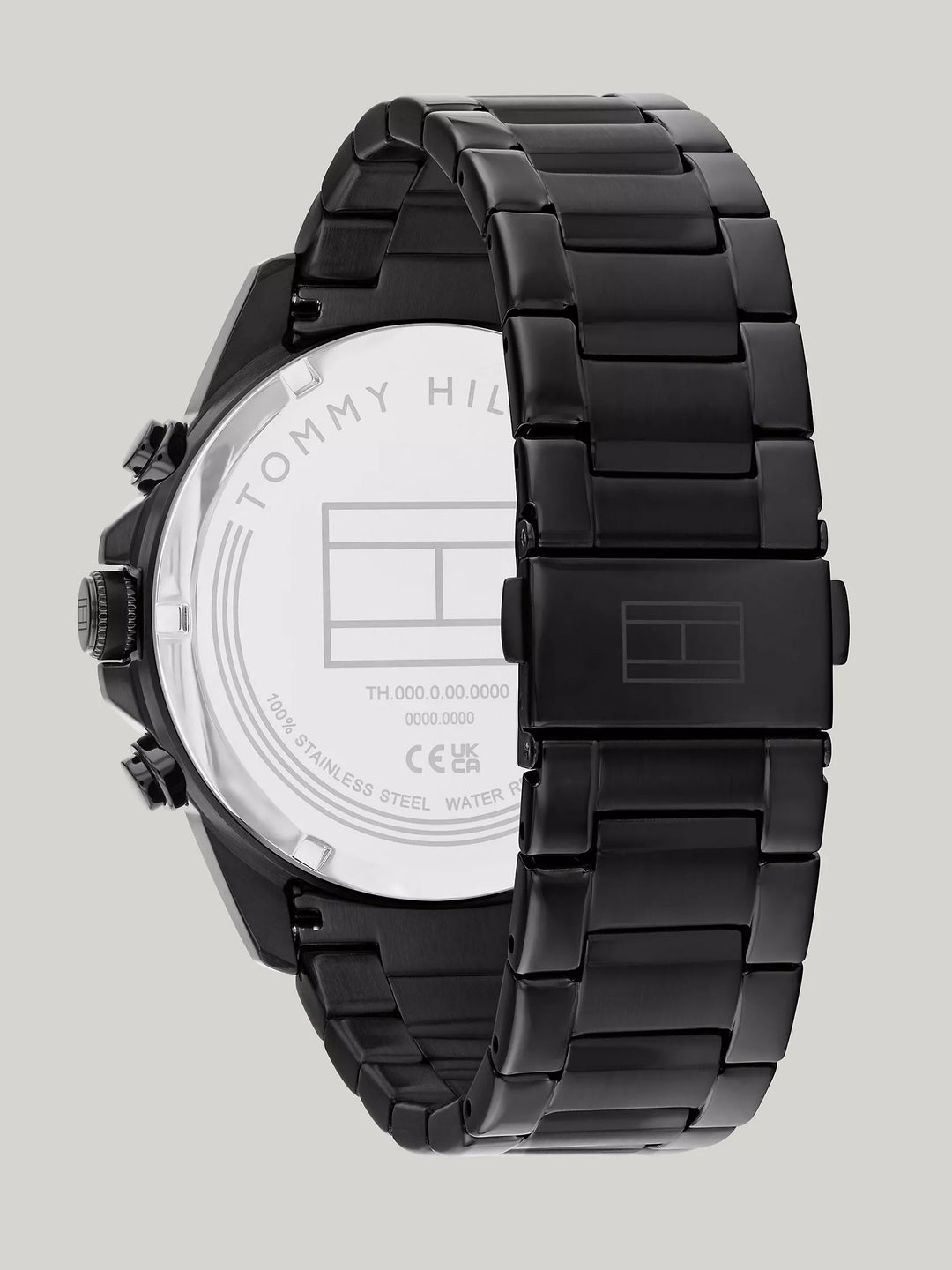Tommy Hilfiger 46MM Black Ion-Plated Sport Watch