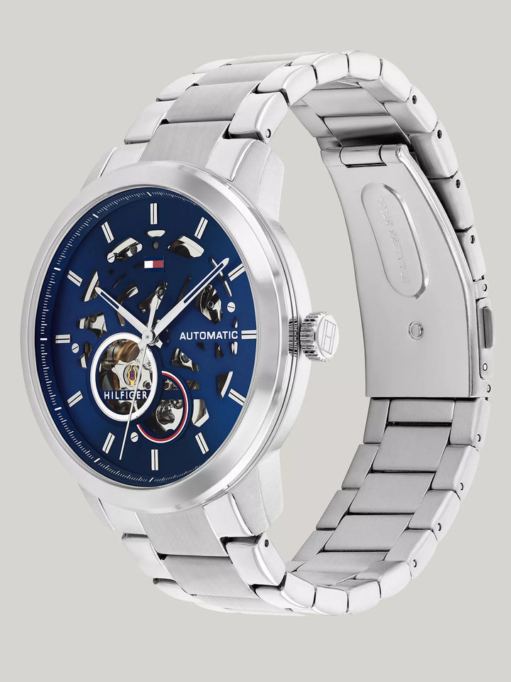 Tommy Hilfiger 43MM Skeleton Dial Automatic Watch