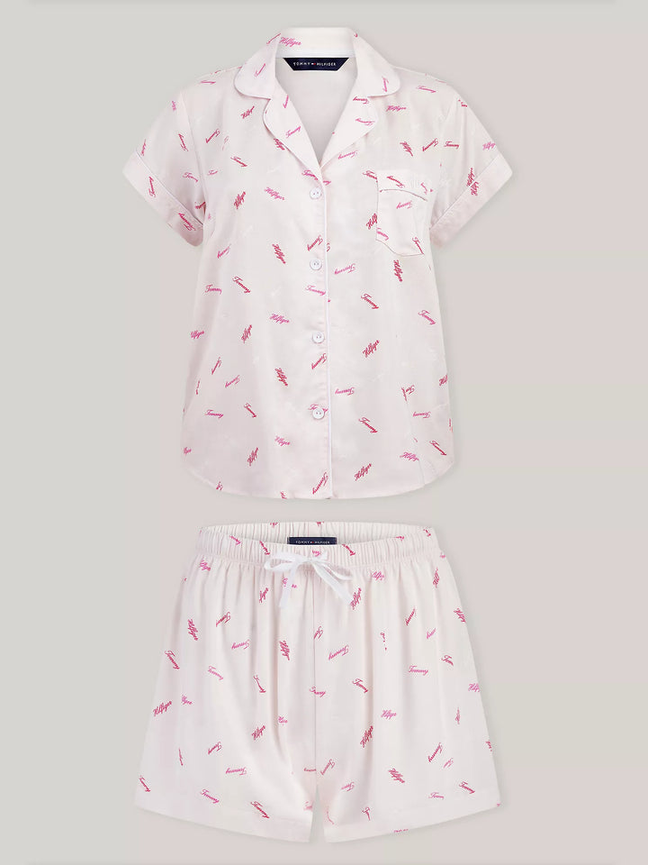 Tommy Hilfiger Embroidered Monogram Sleep Set