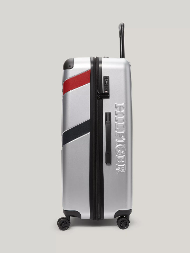Tommy Hilfiger 28" Striped Hardcase Spinner Luggage