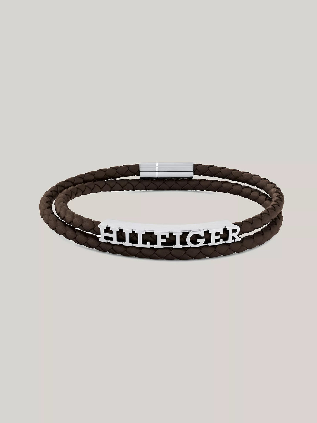 Tommy Hilfiger Leather Braided Double Bracelet