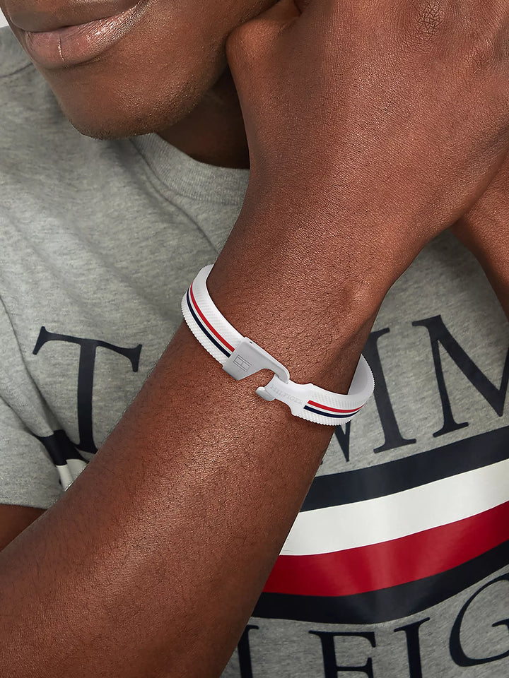 Tommy Hilfiger Signature Stripe Silicone Bracelet