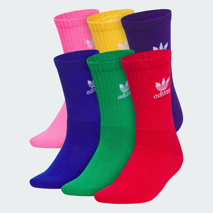 Adidas Trefoil Crew Socks 6 Pairs
