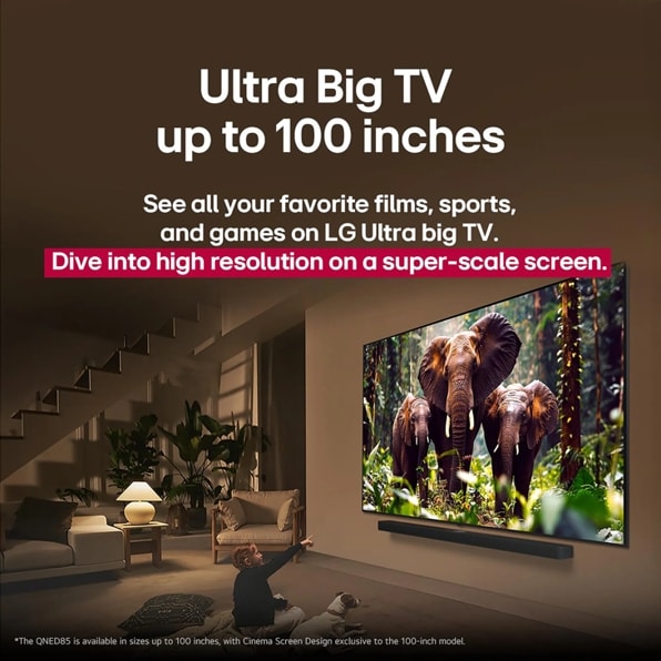 LG 55 Inch Class LG QNED evo AI QNED85A Mini LED 4K Smart TV 2025