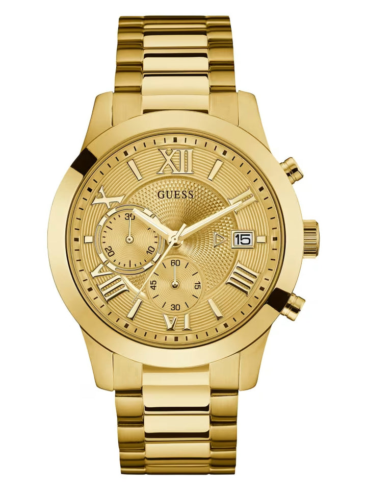 Guess Gold-Tone Classic Dress Watch