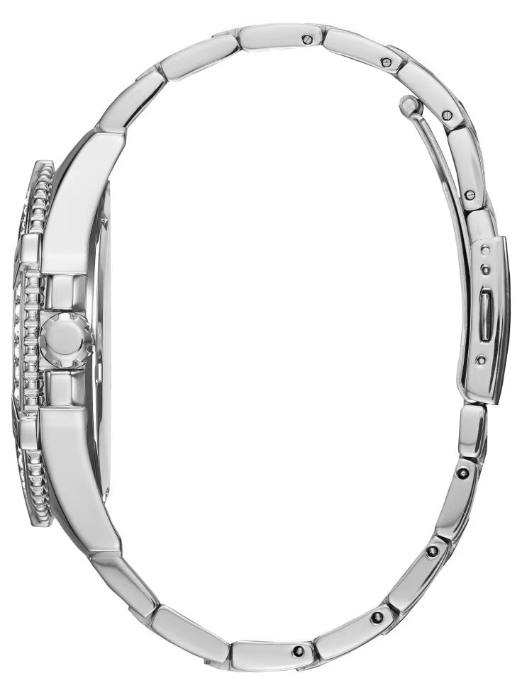 Guess Silver-Tone Multifunction Watch
