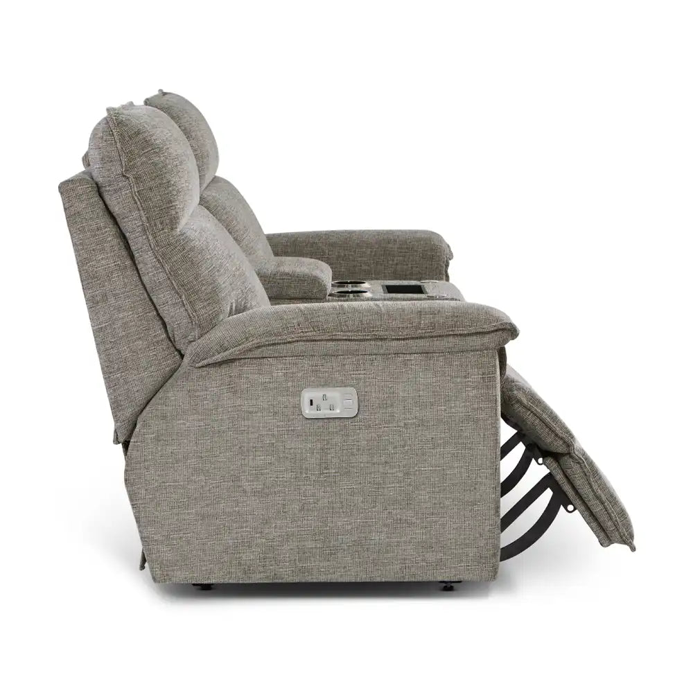 LAZBOY Jay Power Reclining Loveseat w/ Headrest & Console