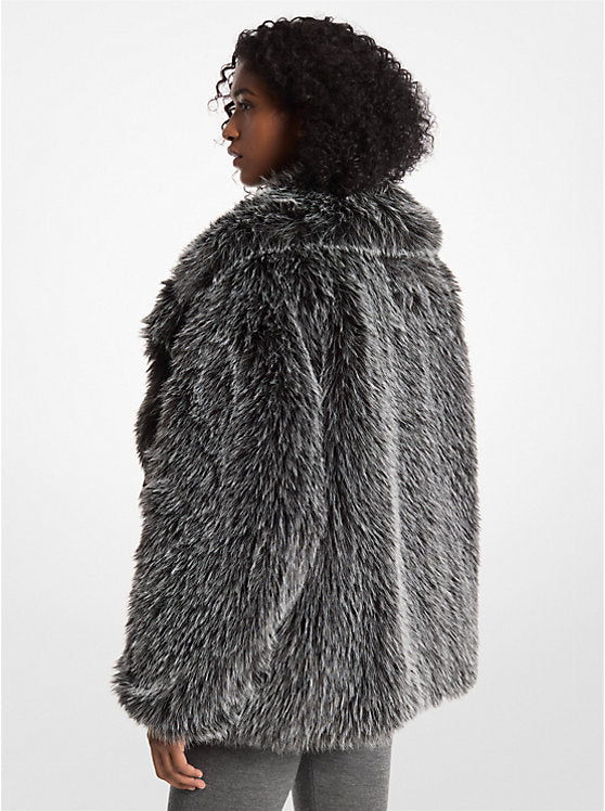 Michael Kors Faux Fur Peacoat