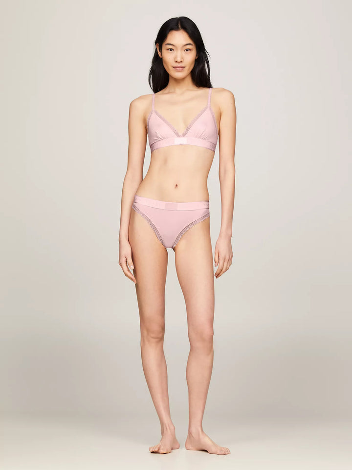 Tommy Hilfiger Hilfiger Badge Lace Trim Thong