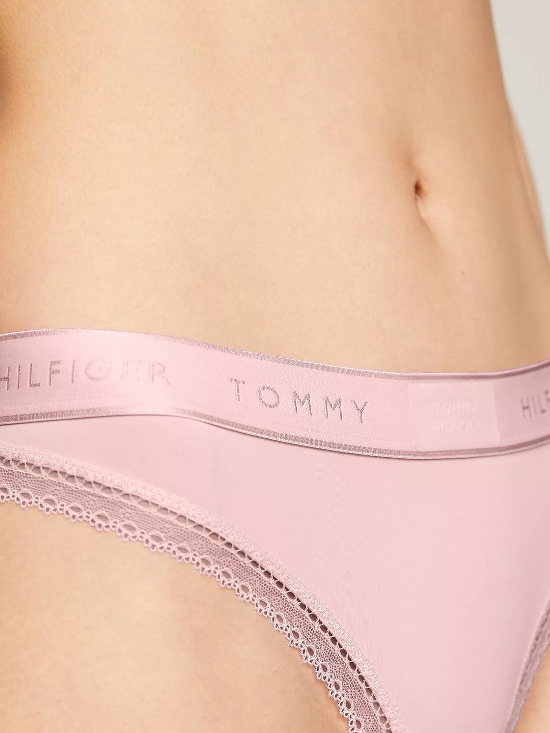 Tommy Hilfiger Hilfiger Badge Lace Trim Thong