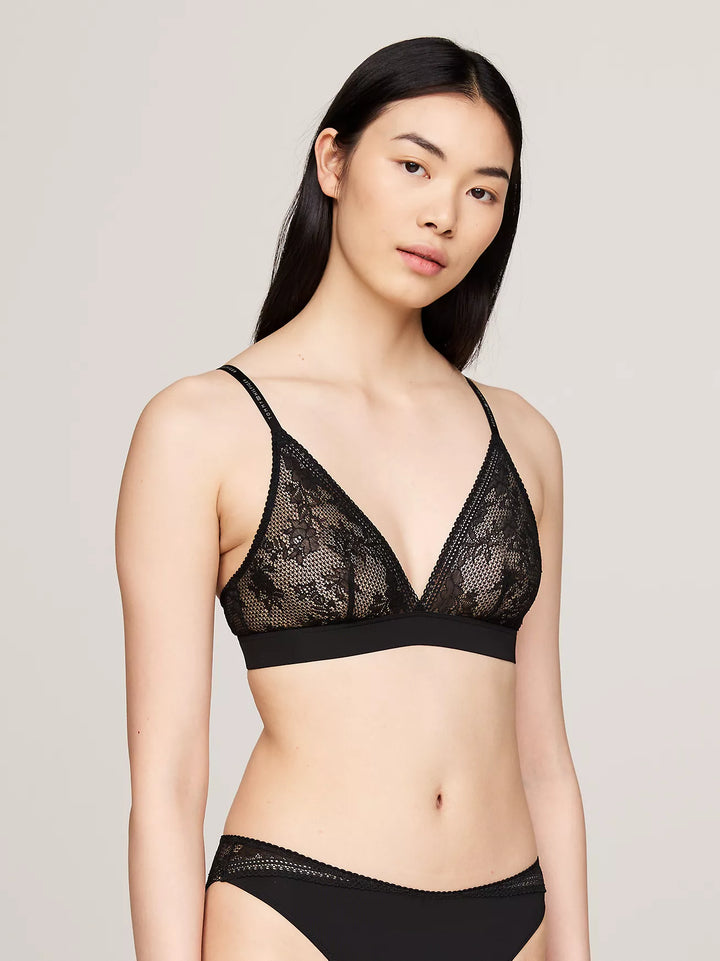 Tommy Hilfiger Knit Lace Bra + Bikini Set