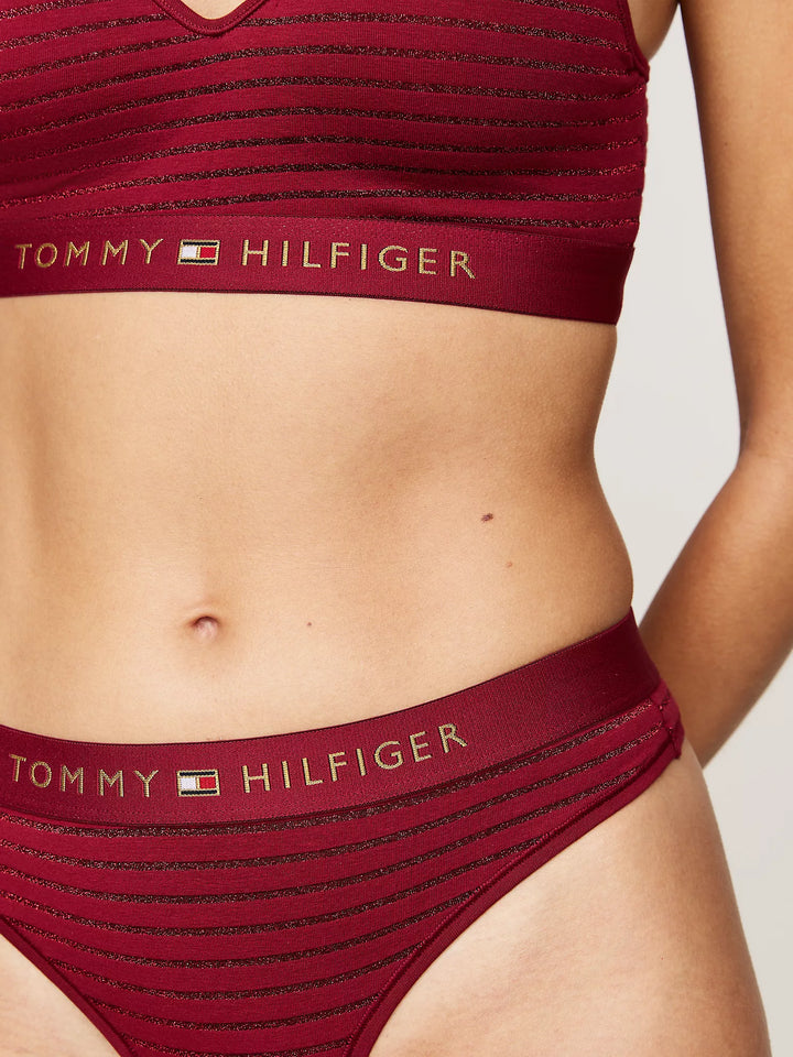 Tommy Hilfiger Shimmer Logo Thong