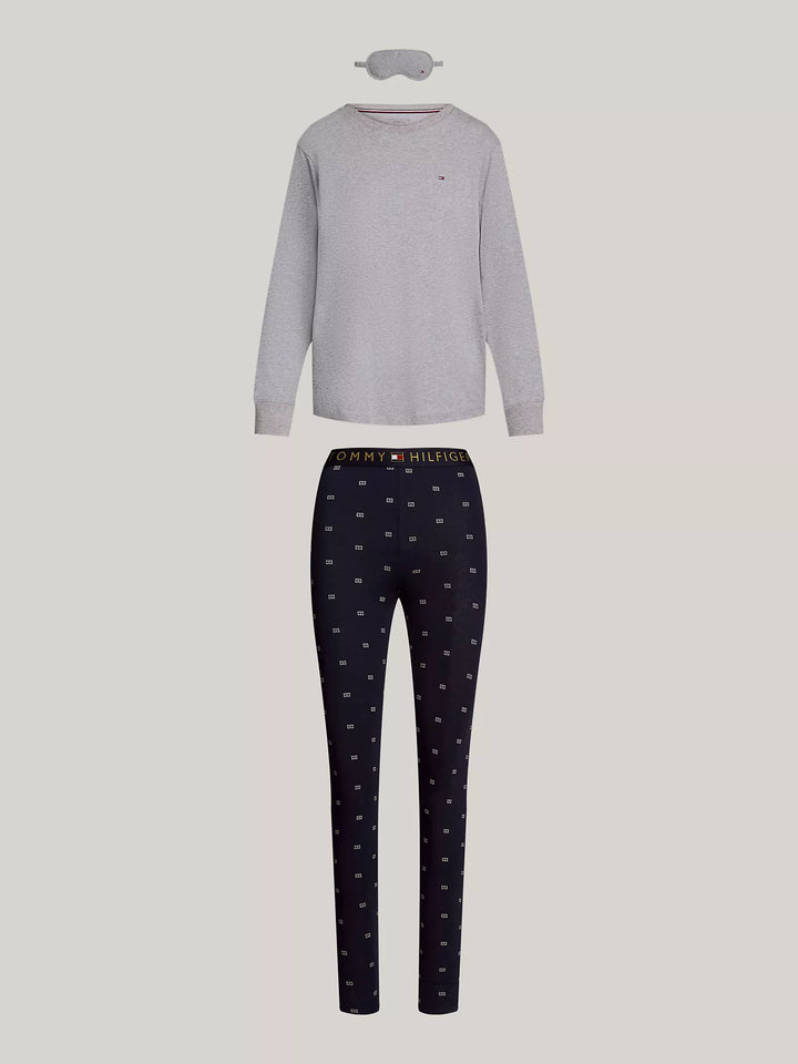 Tommy Hilfiger Top, Legging and Eye Mask Sleep Set