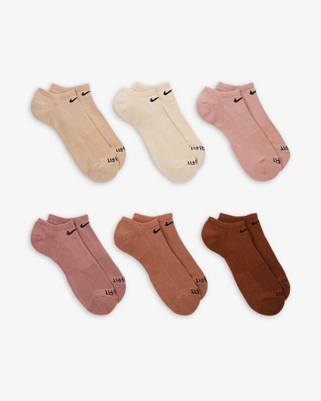 Nike Everyday Plus Cushioned Training No-Show Socks (6 Pairs)