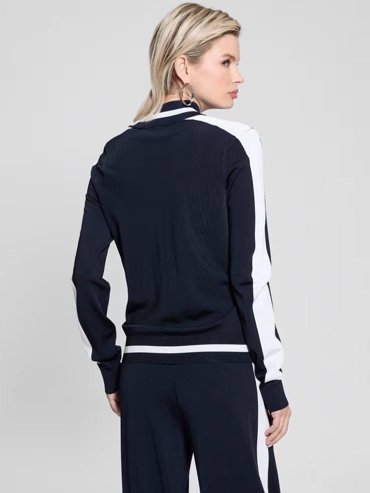 Guess Striped Sweater Jacket