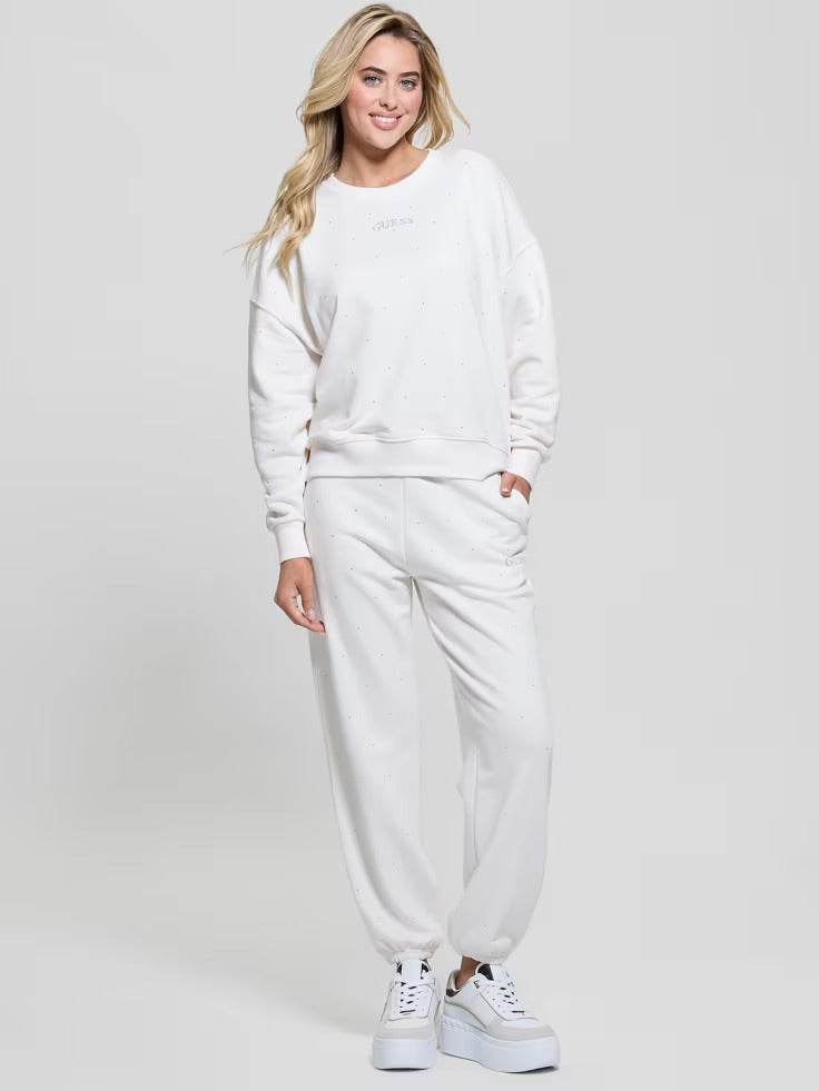 Guess Rhinestone Logo Sweatshirt