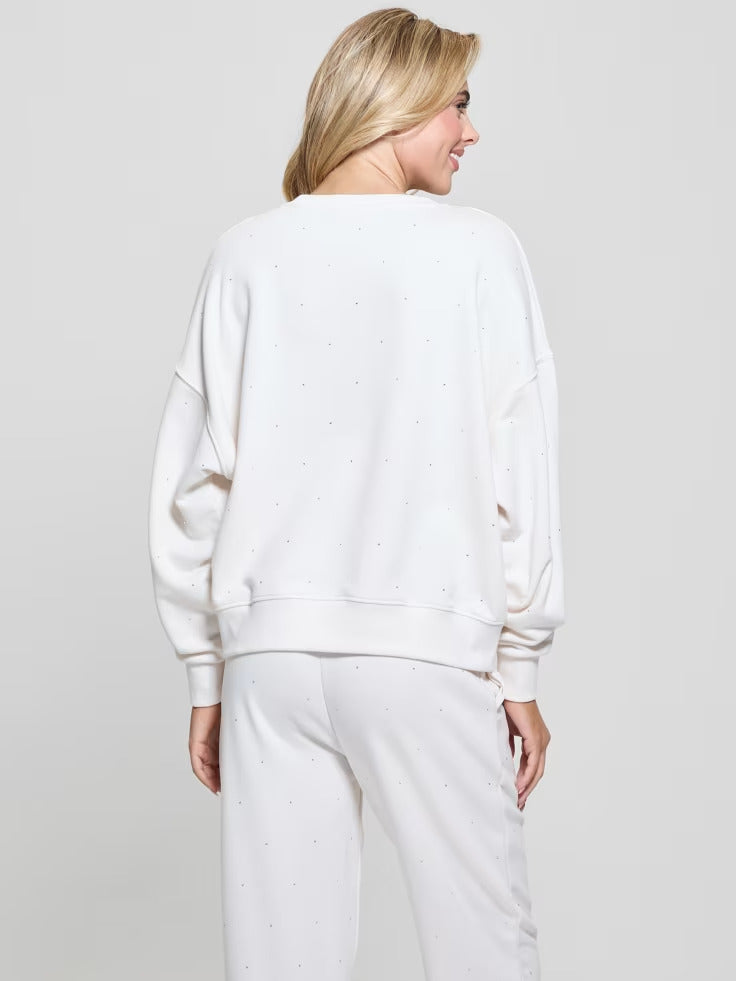 Guess Rhinestone Logo Sweatshirt