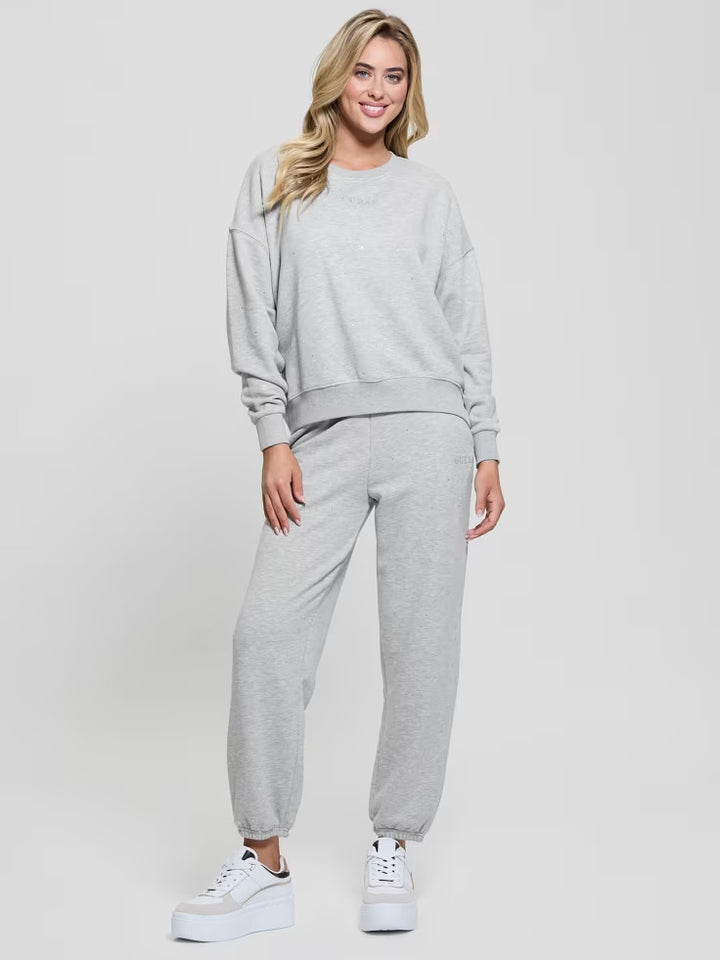 Guess Rhinestone Logo Sweatshirt